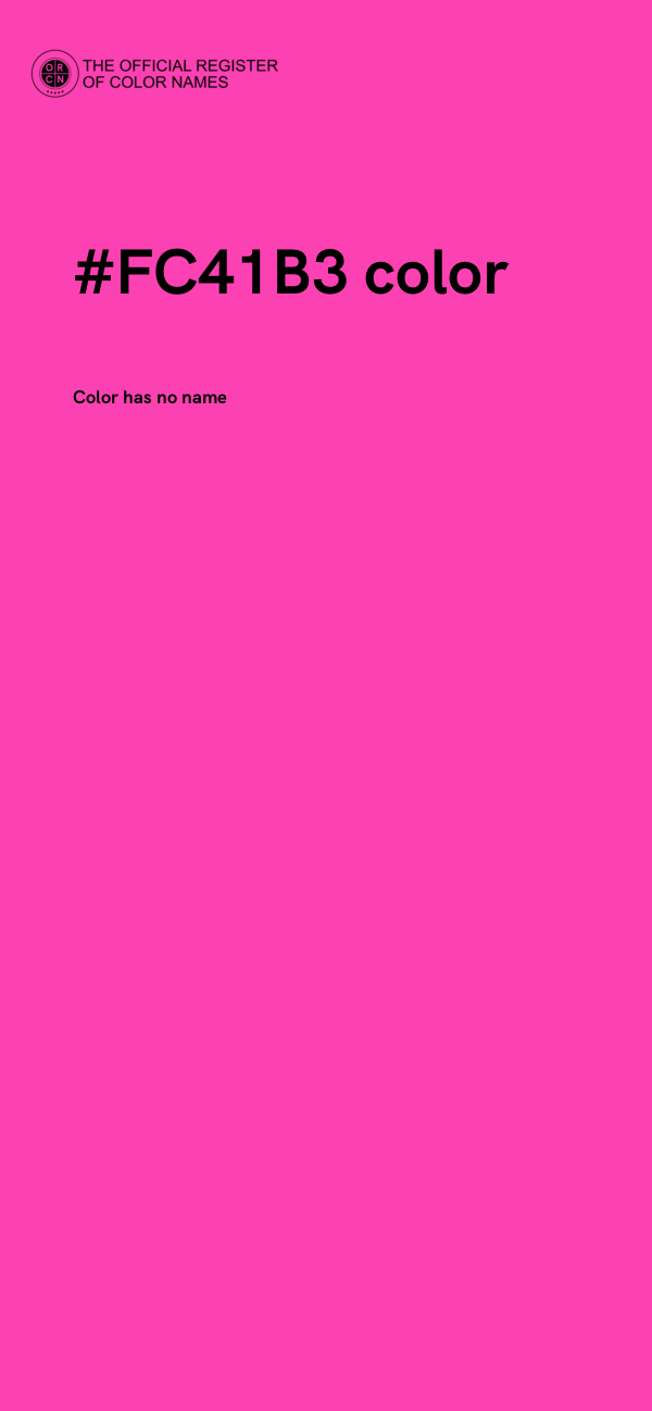 #FC41B3 color image