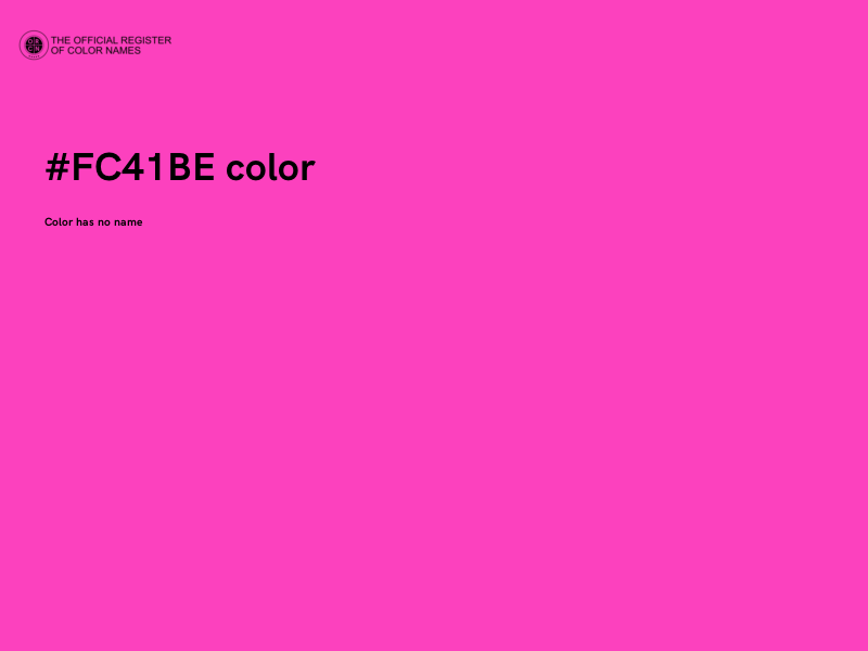 #FC41BE color image