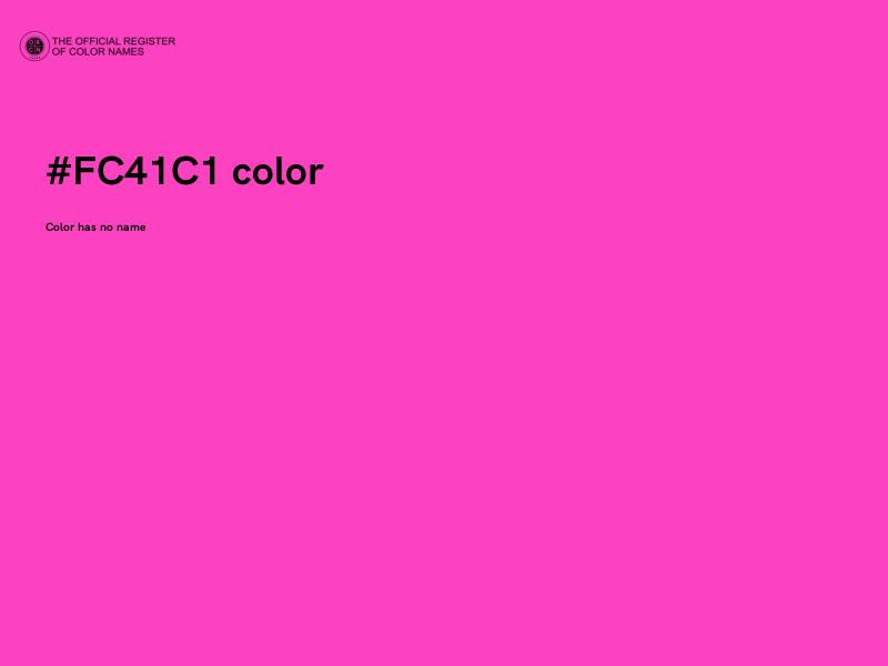 #FC41C1 color image