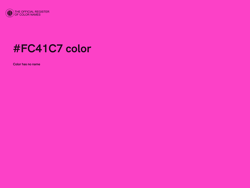 #FC41C7 color image