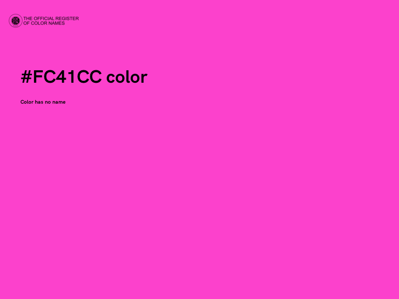 #FC41CC color image