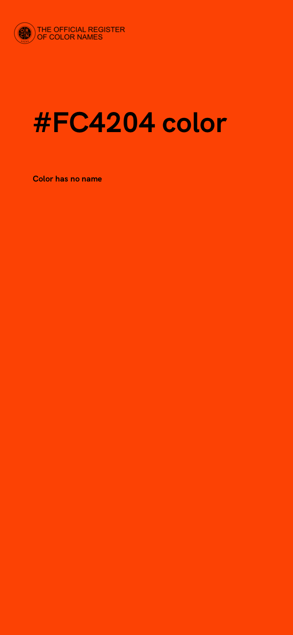 #FC4204 color image