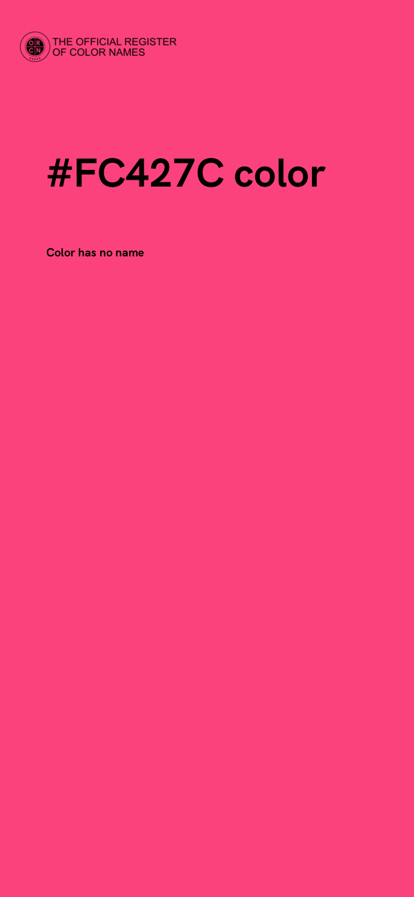 #FC427C color image