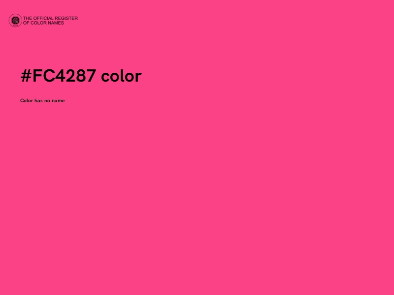 #FC4287 color image