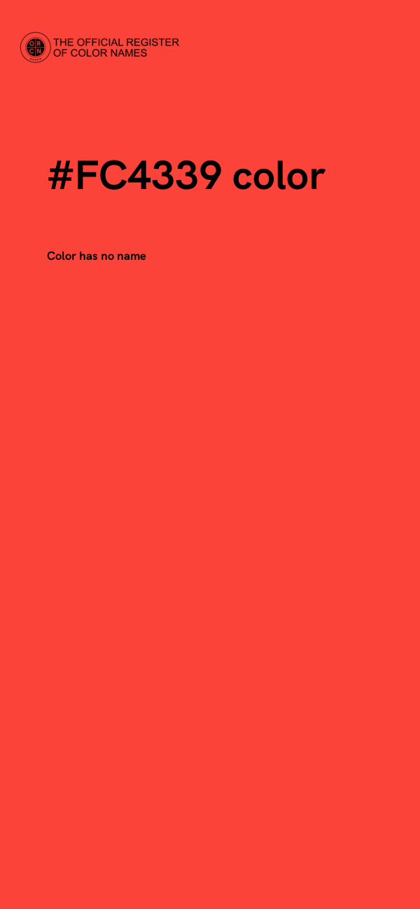 #FC4339 color image
