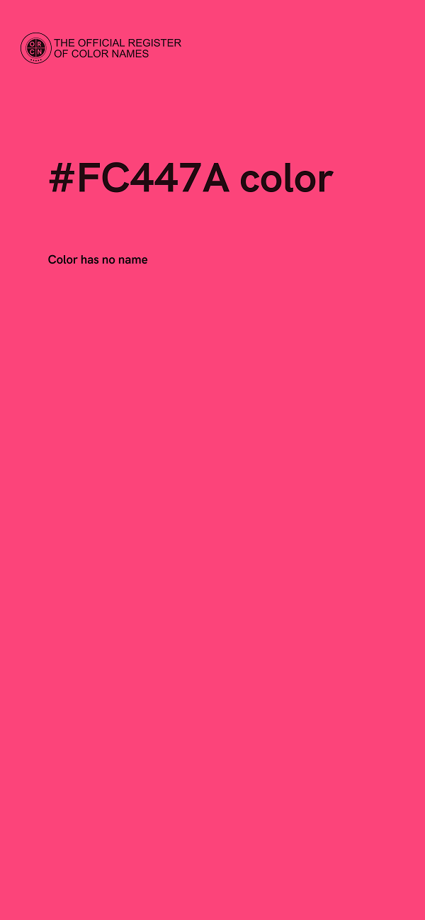 #FC447A color image