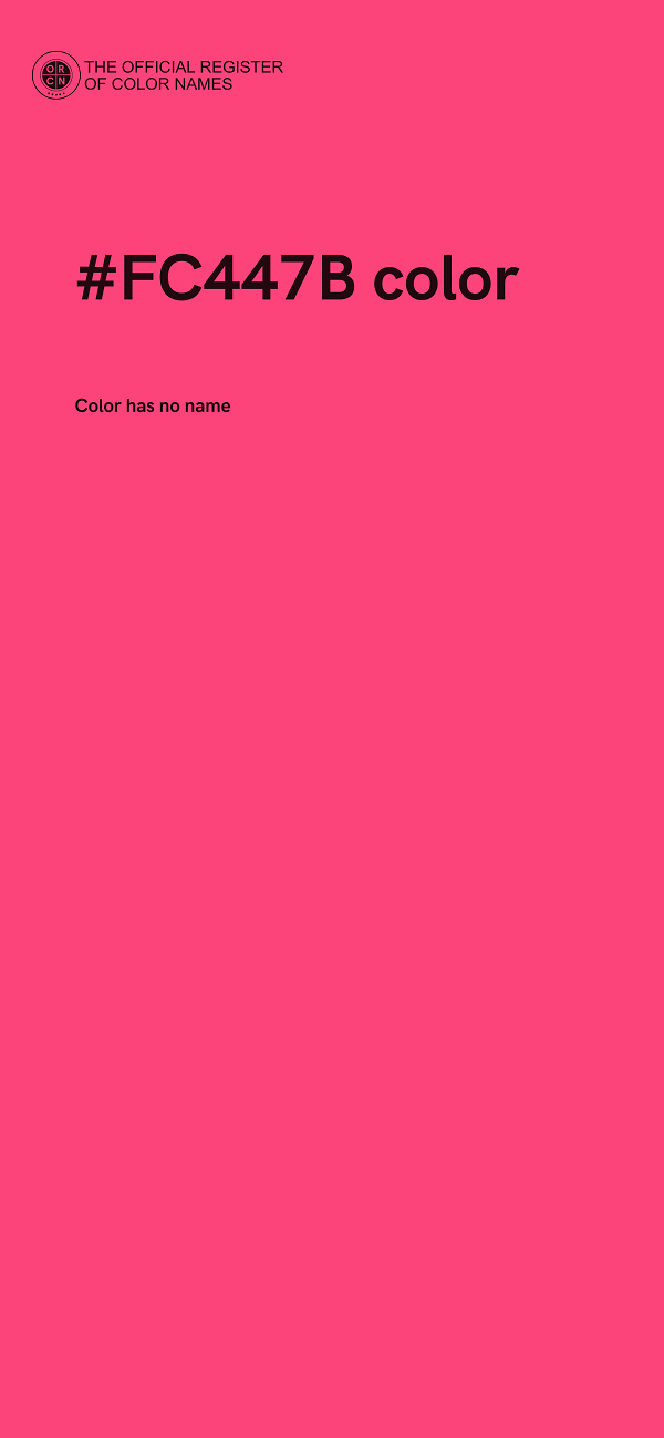 #FC447B color image