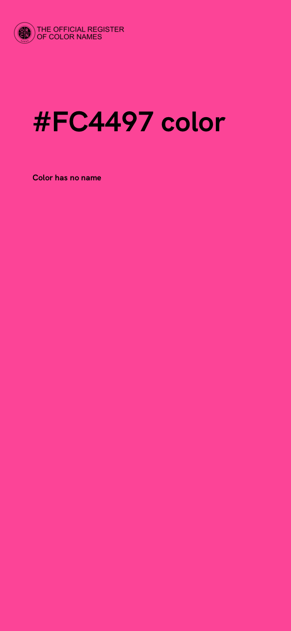 #FC4497 color image