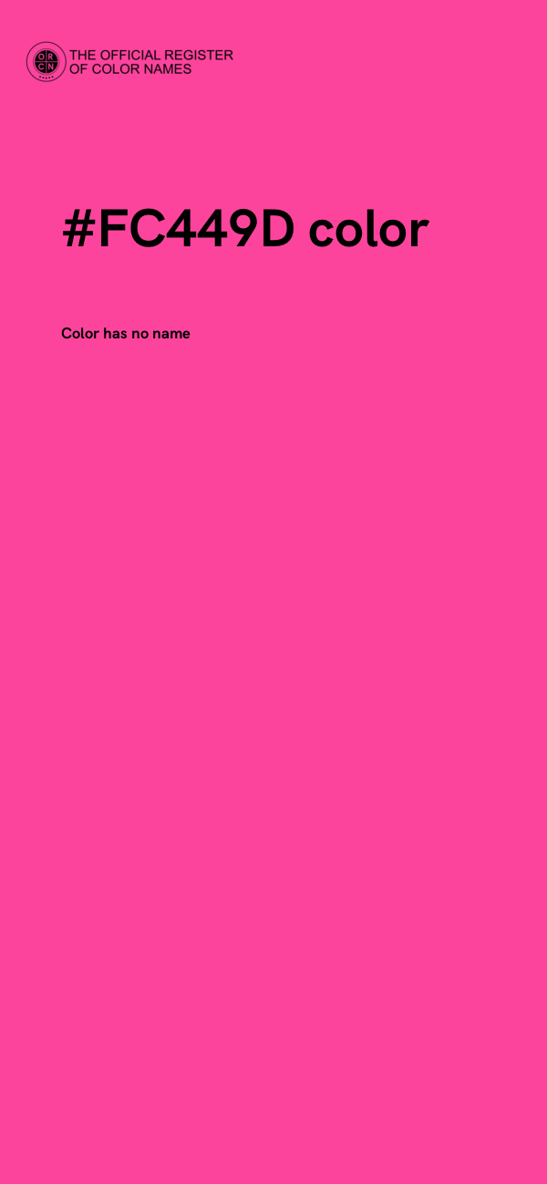 #FC449D color image