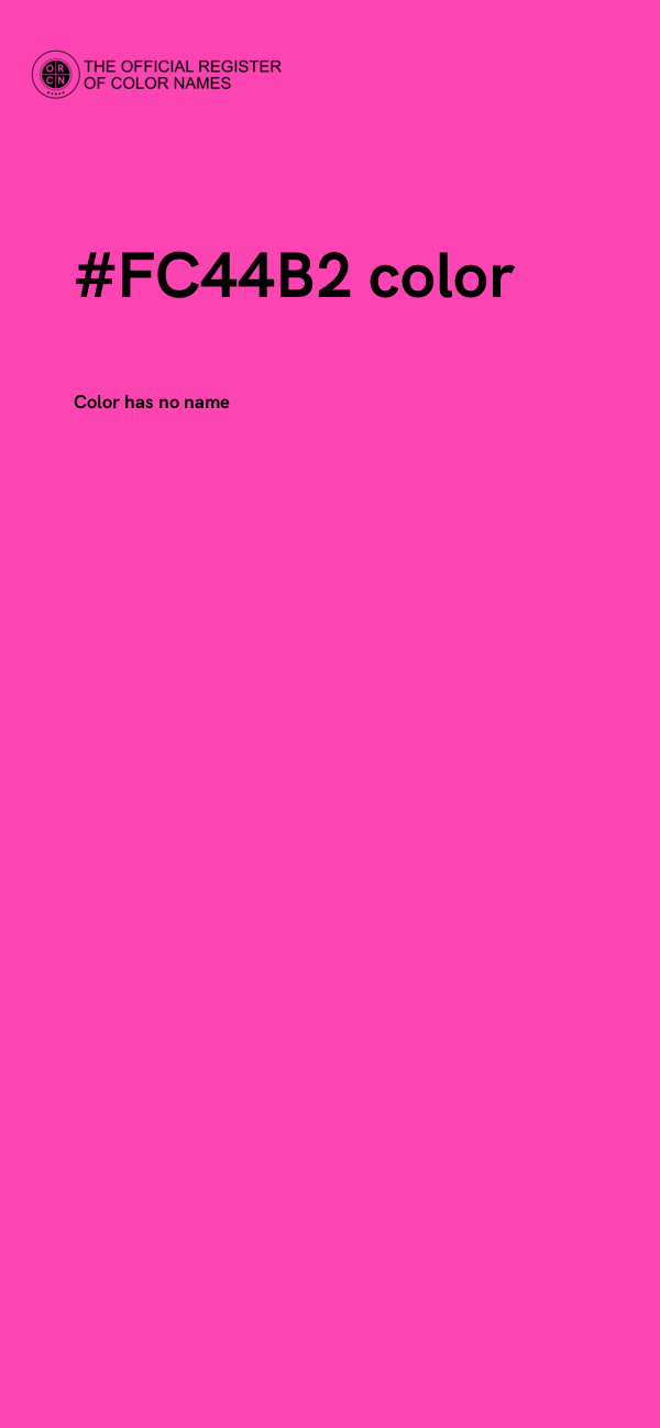 #FC44B2 color image