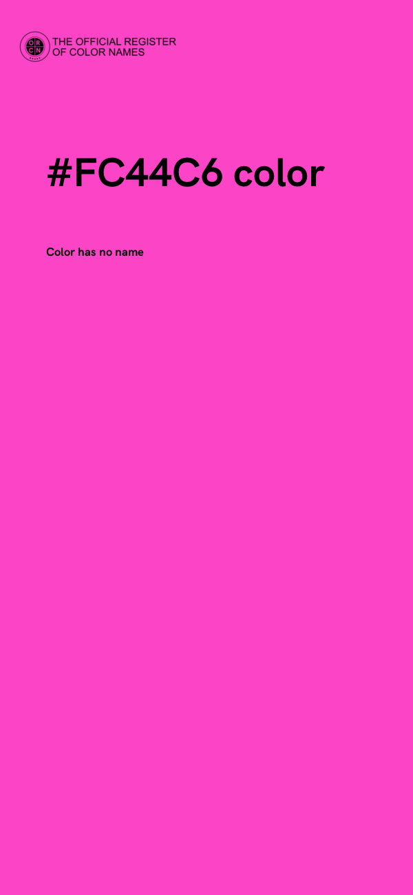 #FC44C6 color image
