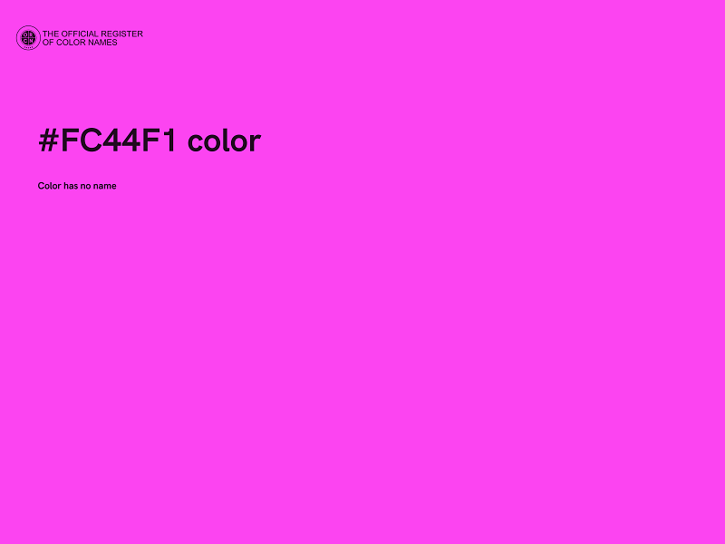 #FC44F1 color image