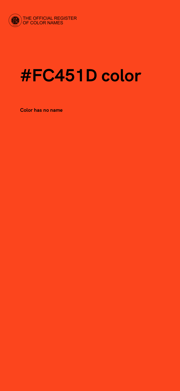 #FC451D color image