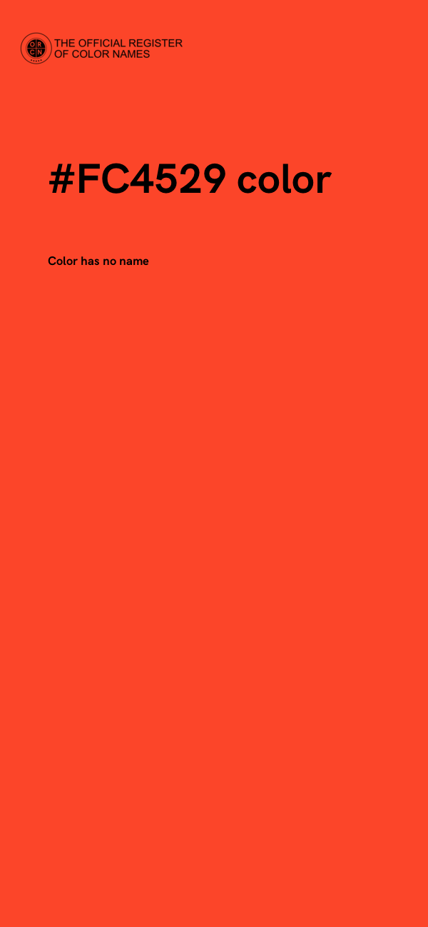 #FC4529 color image