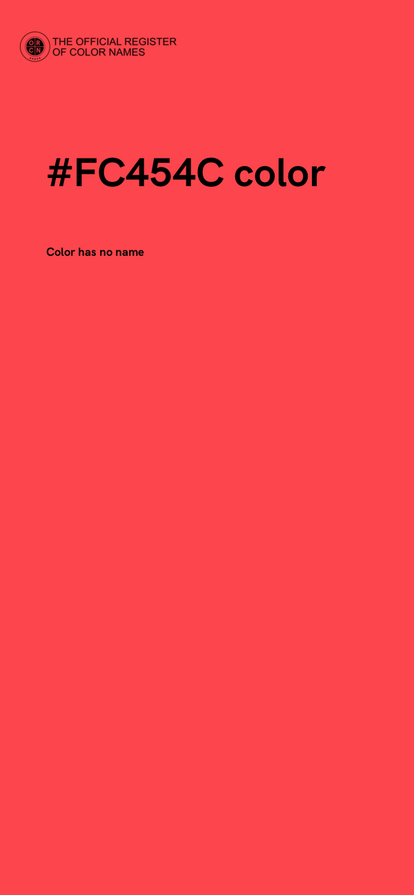 #FC454C color image