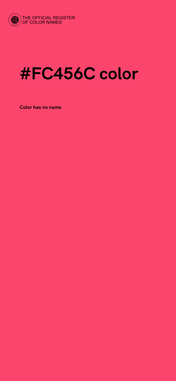 #FC456C color image