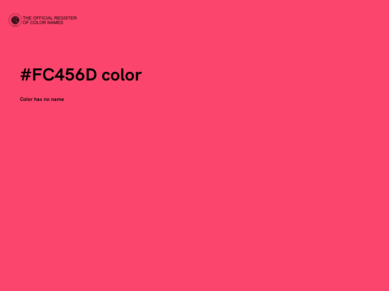 #FC456D color image
