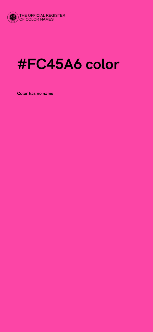 #FC45A6 color image