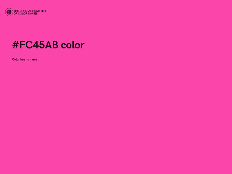 #FC45AB color image