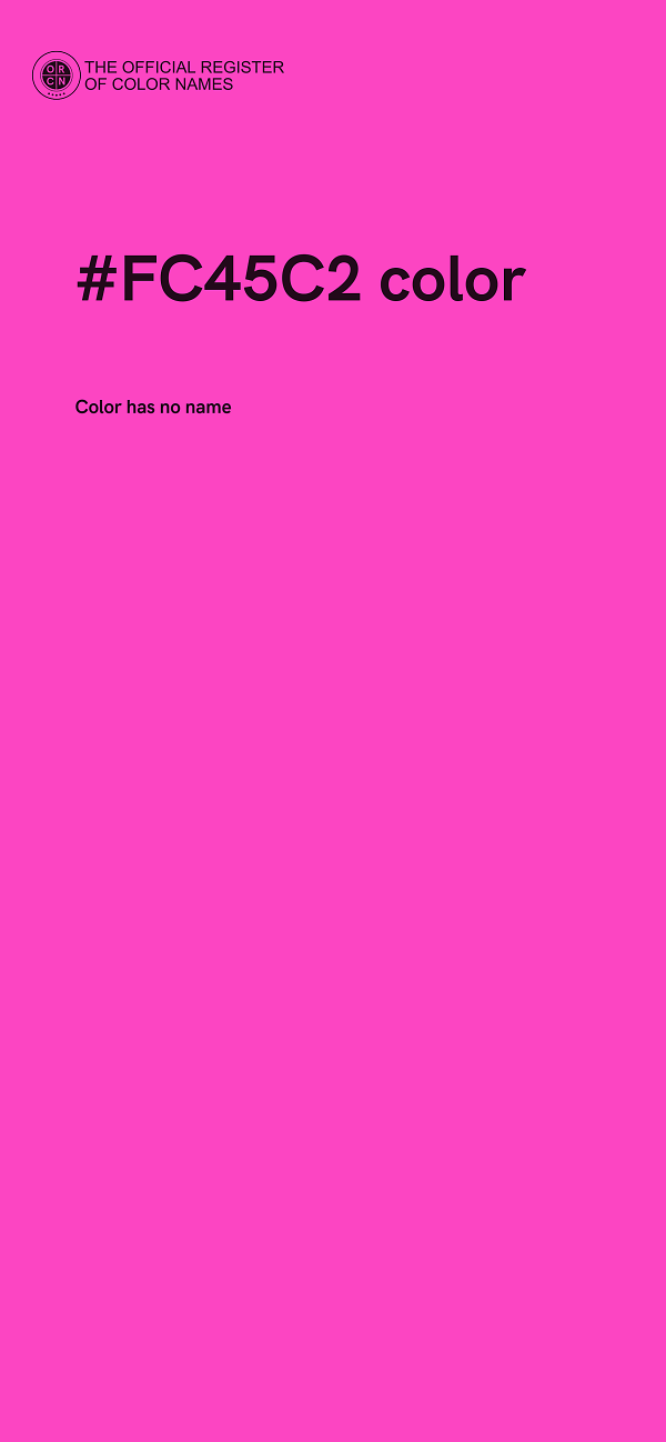 #FC45C2 color image