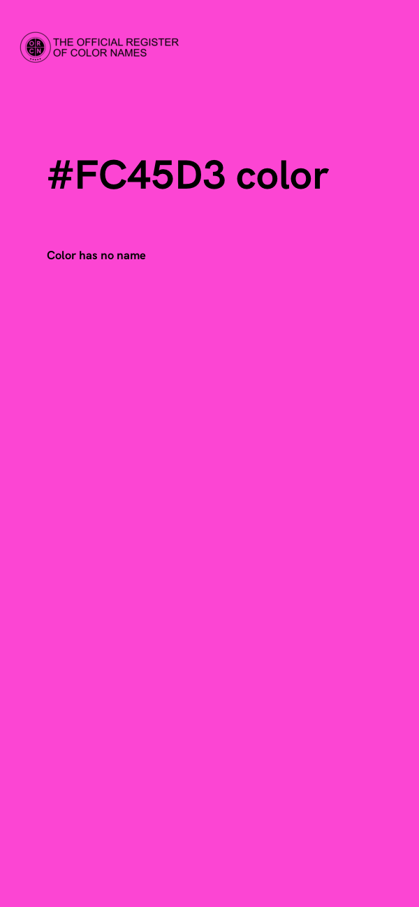 #FC45D3 color image