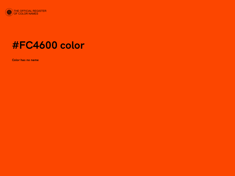 #FC4600 color image