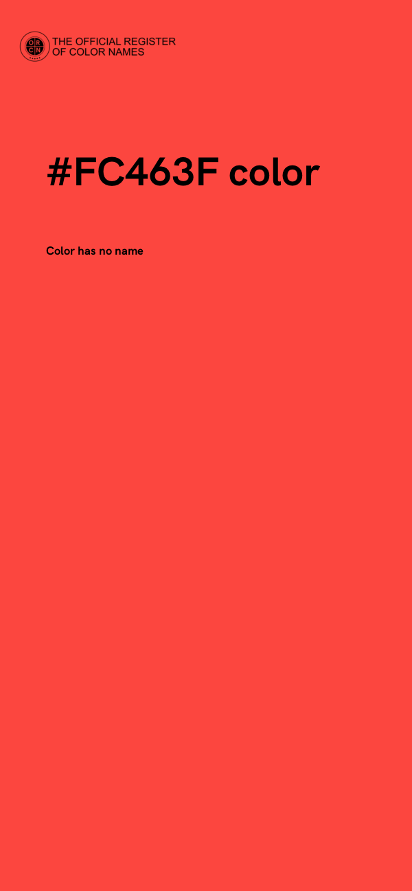 #FC463F color image