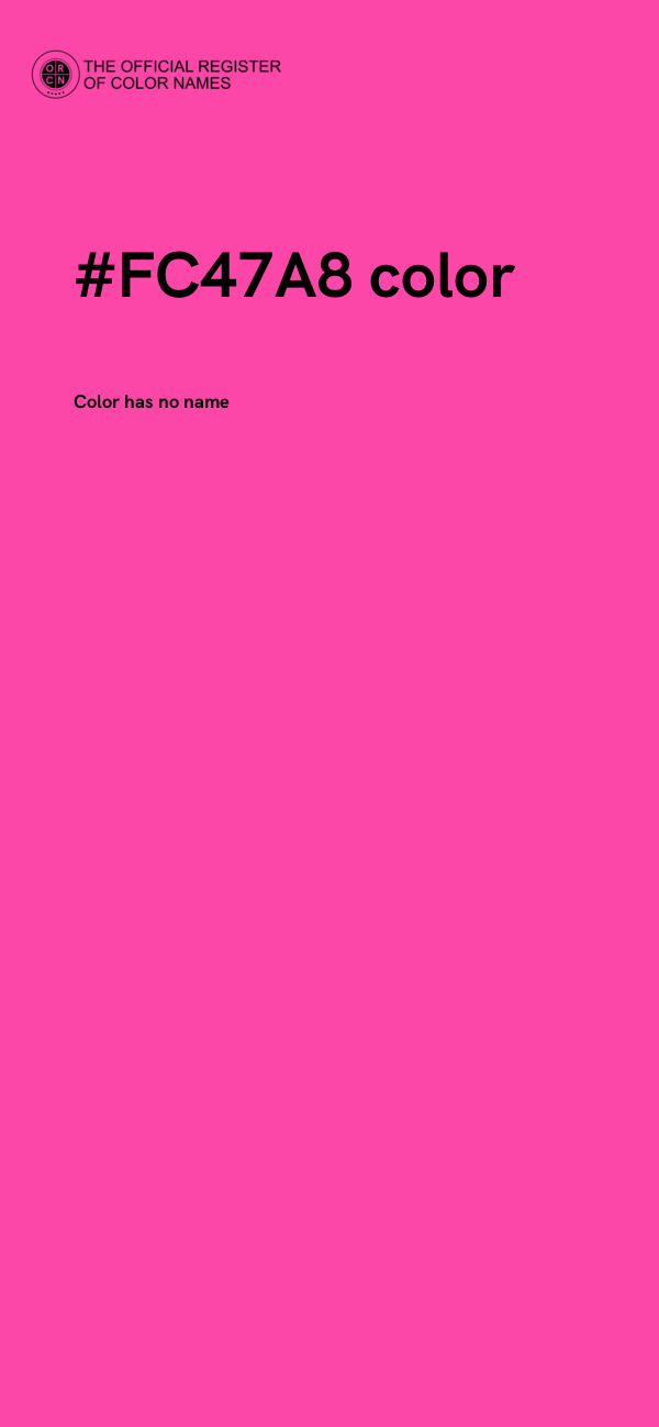 #FC47A8 color image