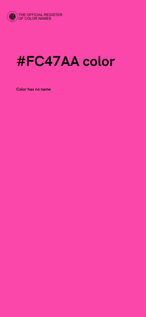 #FC47AA color image