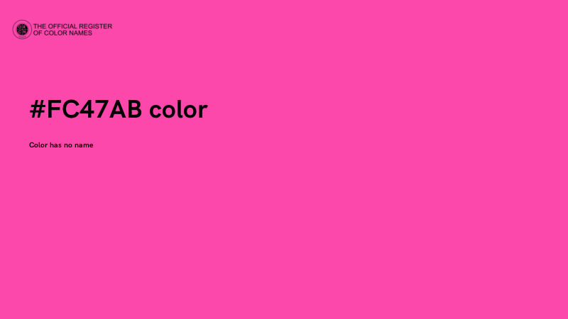 #FC47AB color image