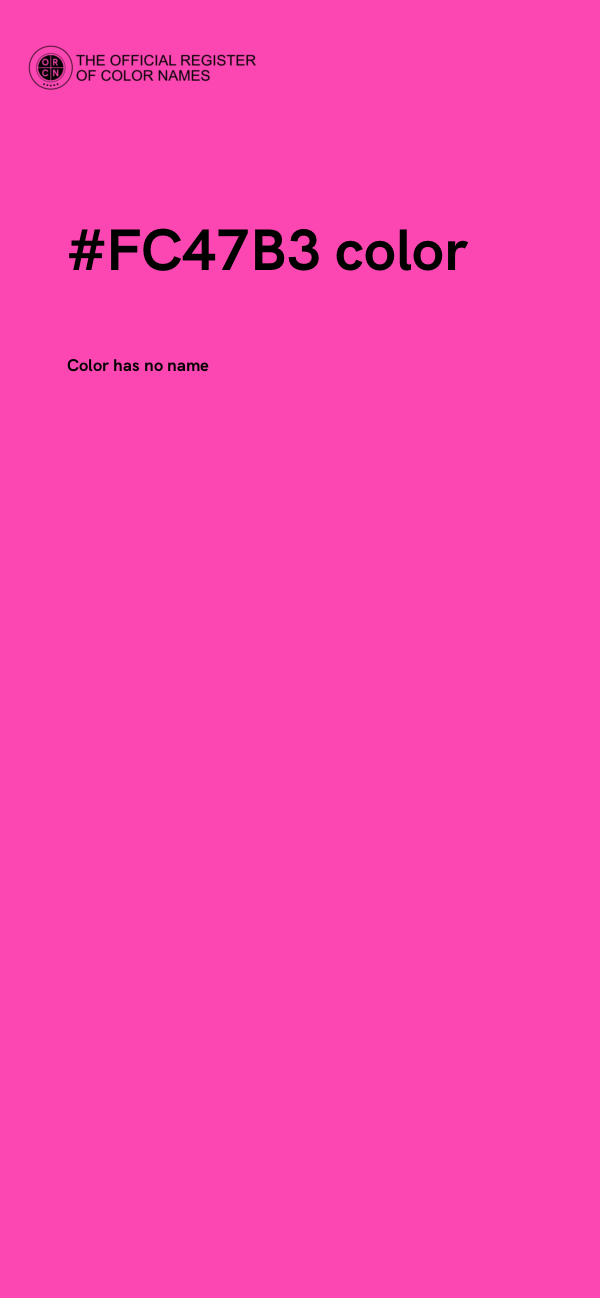 #FC47B3 color image