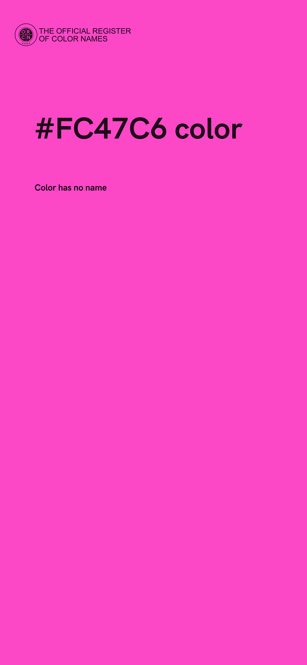 #FC47C6 color image