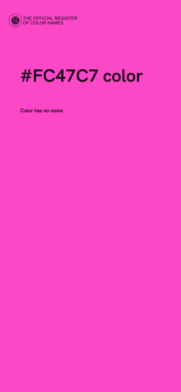 #FC47C7 color image