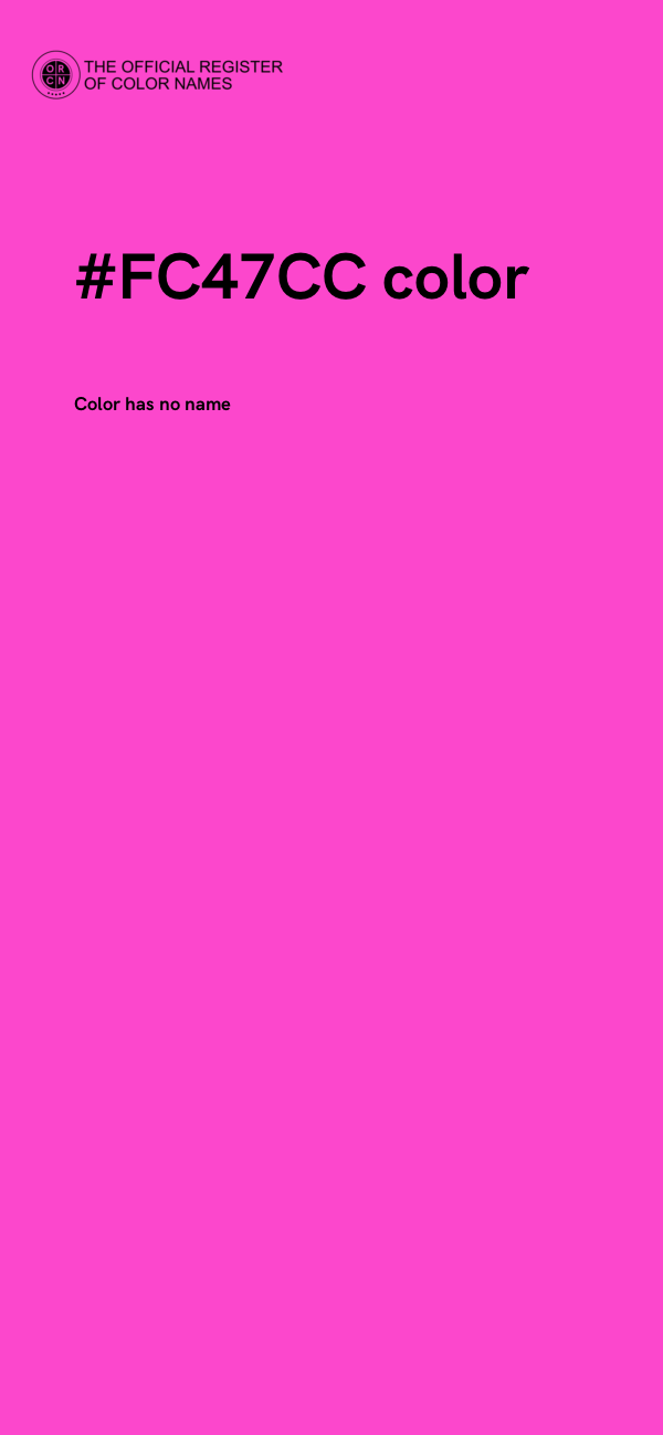 #FC47CC color image