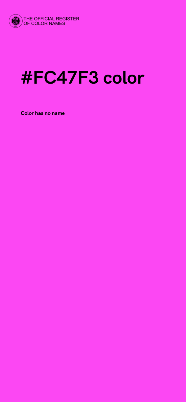 #FC47F3 color image