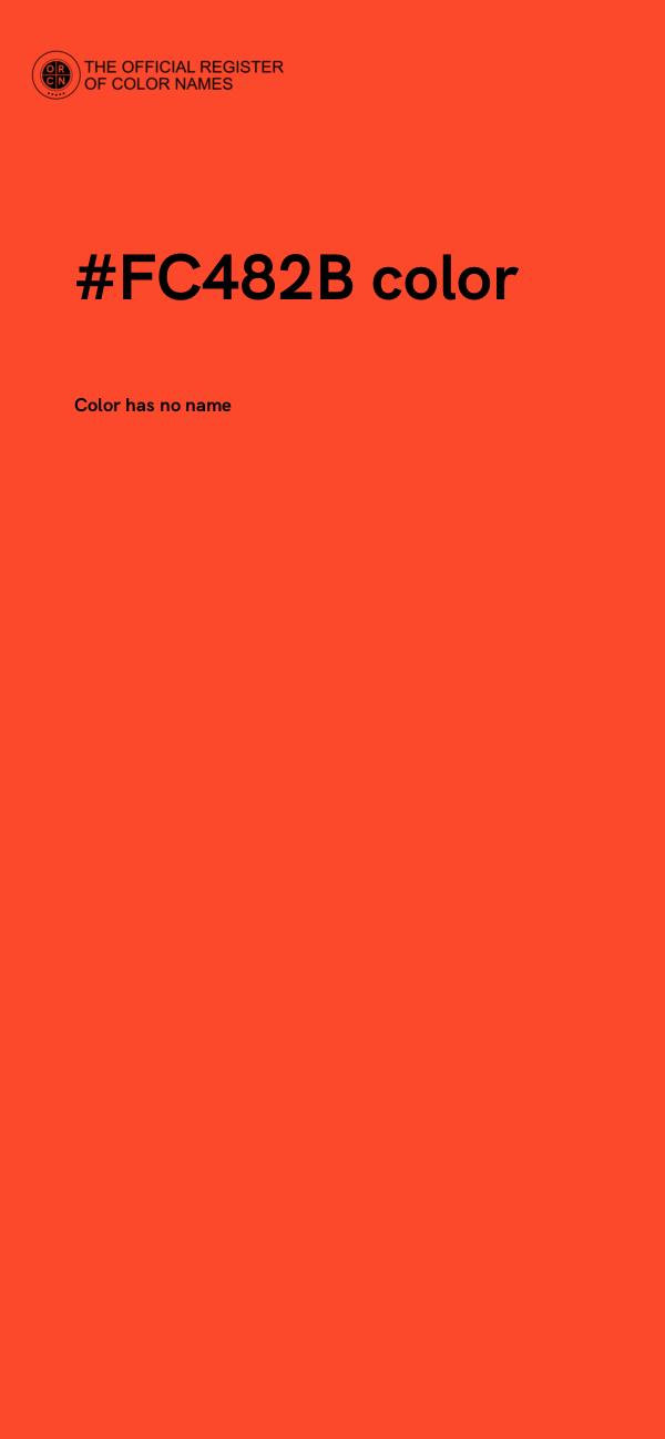 #FC482B color image
