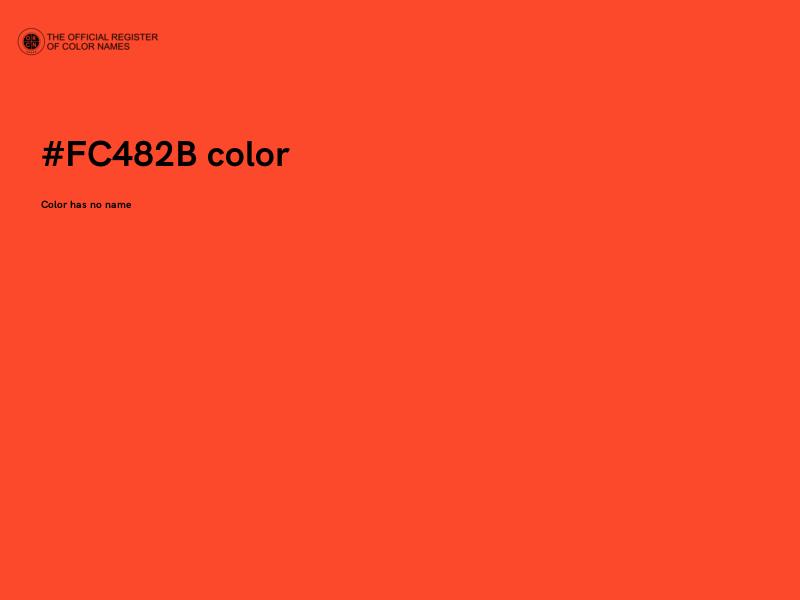 #FC482B color image