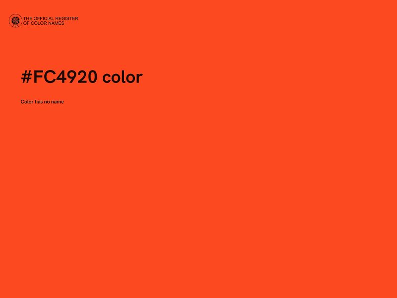 #FC4920 color image