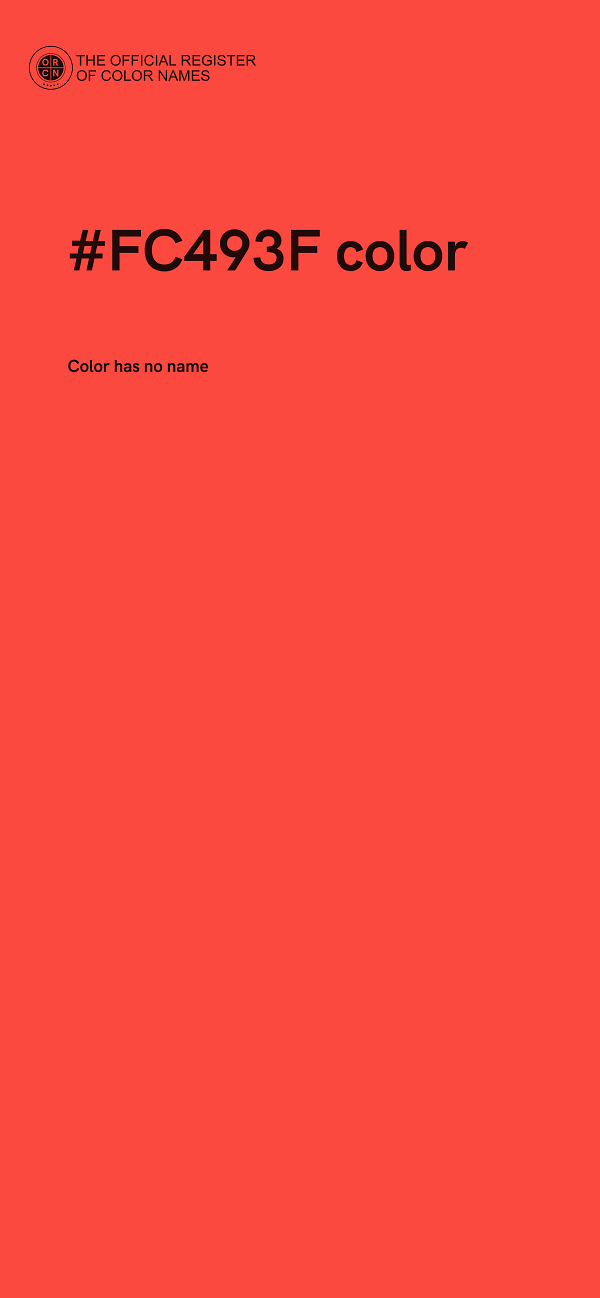 #FC493F color image