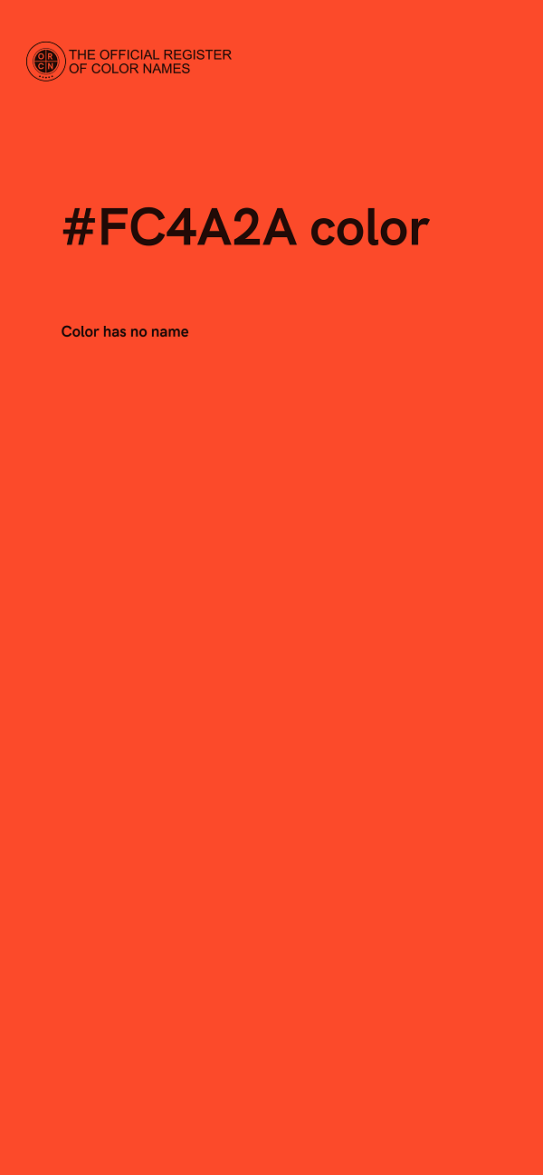 #FC4A2A color image