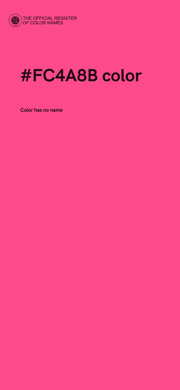 #FC4A8B color image
