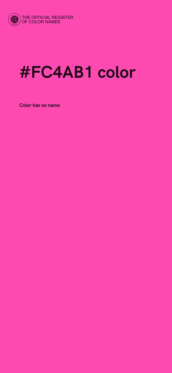 #FC4AB1 color image