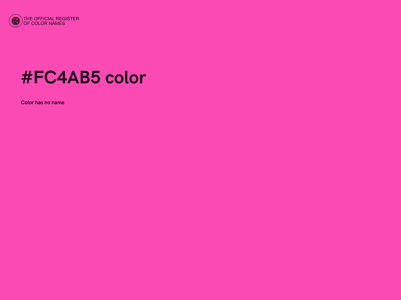 #FC4AB5 color image