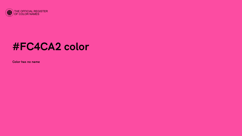 #FC4CA2 color image
