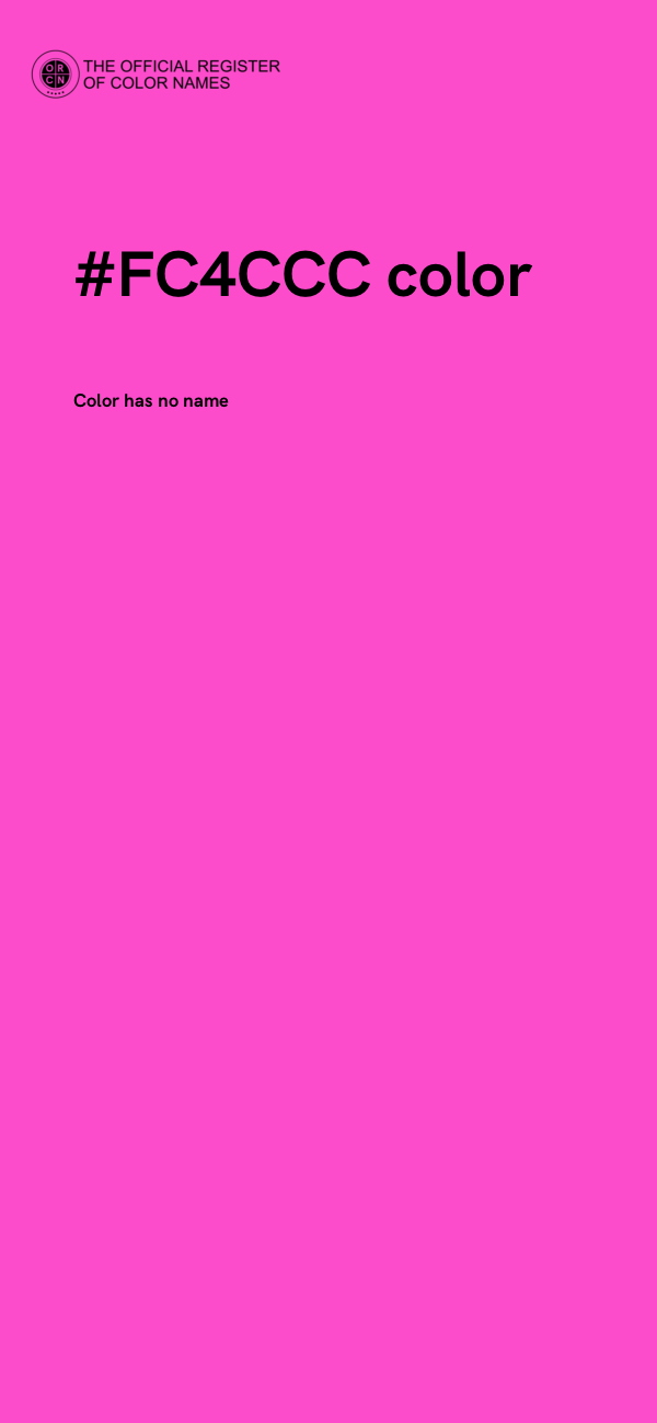 #FC4CCC color image