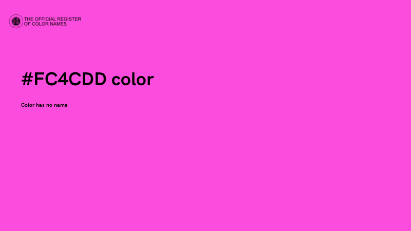 #FC4CDD color image