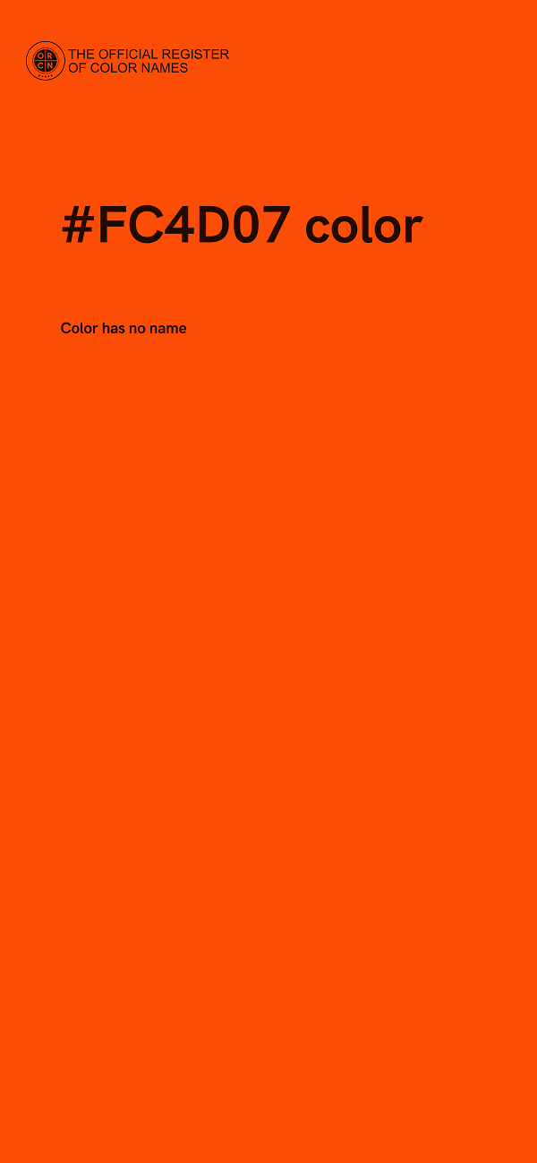 #FC4D07 color image