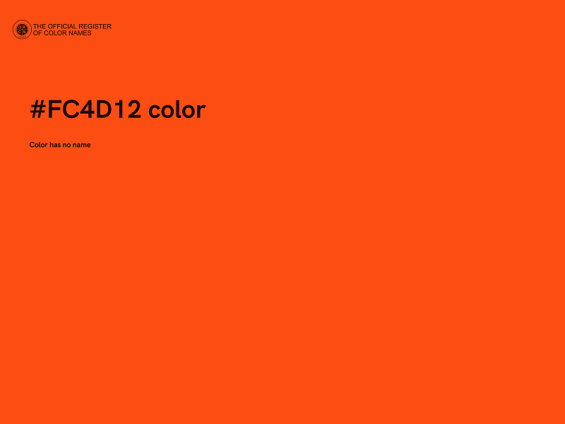 #FC4D12 color image