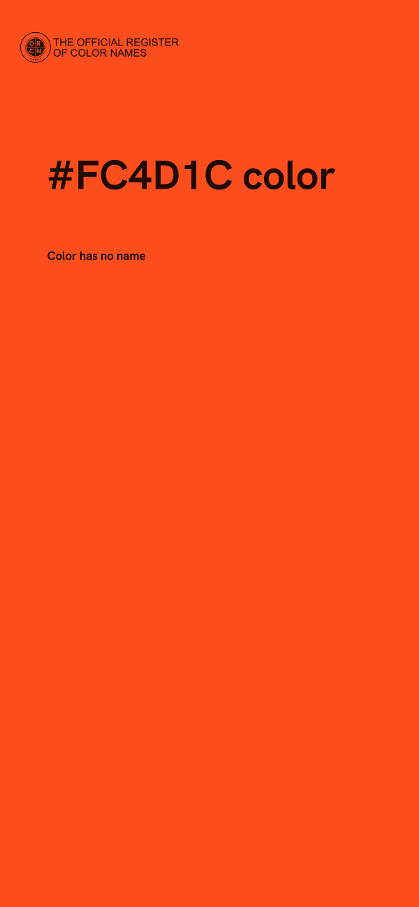 #FC4D1C color image