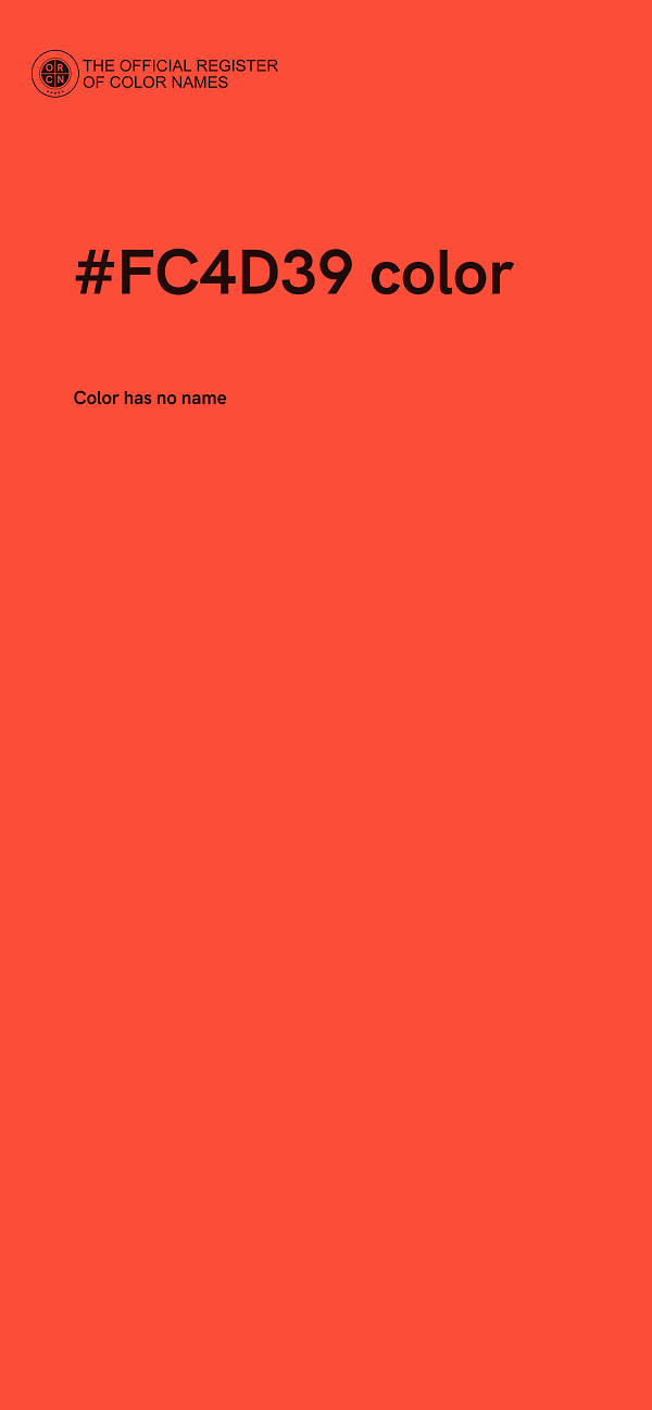 #FC4D39 color image